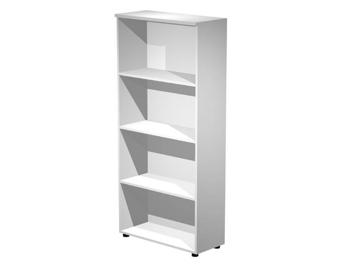 Bibliothèque haute Pronto - L.80 x H.180 cm - Sans porte - Blanc