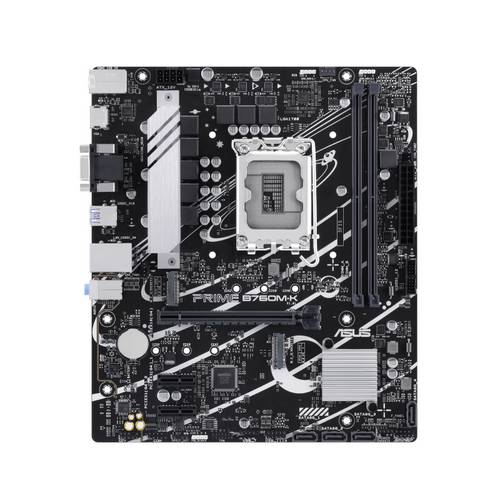 Asus PRIME B760M-K Mainboard Sockel (PC) Intel LGA 1700 Formfaktor (Details) Micro-ATX Mainboard-Chipsatz Intel B760