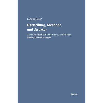 Darstellung, Methode und Struktur, Taschenbuch von Lorenz B. Puntel, Meiner, F, 978-3-7873-1503-1