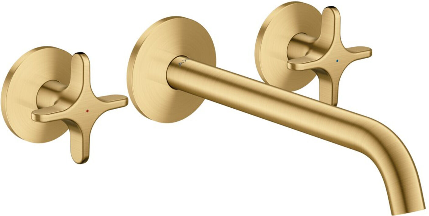 hansgrohe 3-Loch-Wannen-Armatur Axor One UP 220mm brush gold opt (48430250)