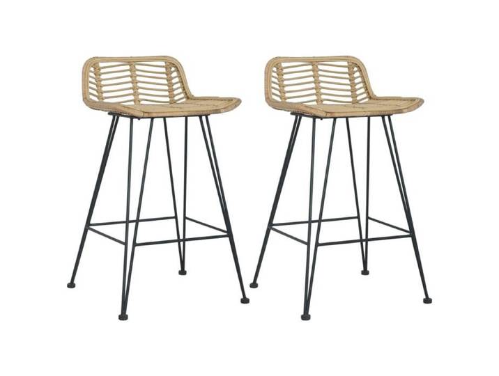 Lemon 2 Pcs Chaises Haute Style Industriel VIDAXL Chaises de bar rotin Naturel CCL50579971