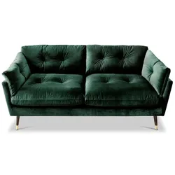 BOOOM Sofa Japan Stoff Dark Green 2-Sitzer