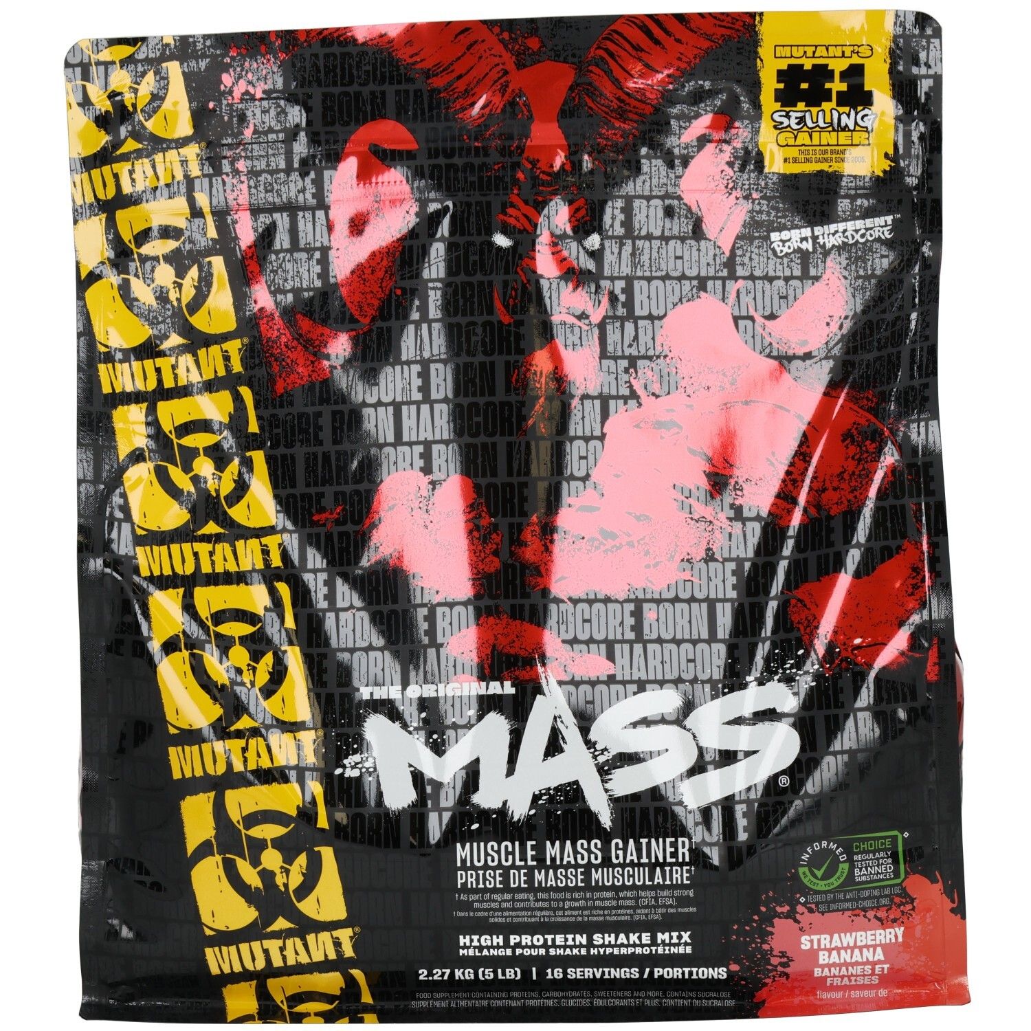 Mutant Mass (2270g) Strawberry Banana 2270 g Pulver