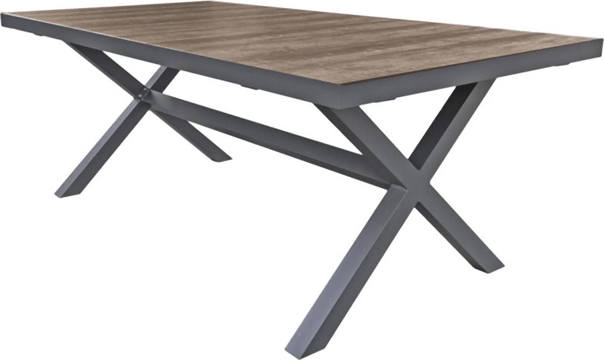 Garden Pleasure Tisch RANA mit Keramik-Tischplatte Grau Gartentisch Esstisch