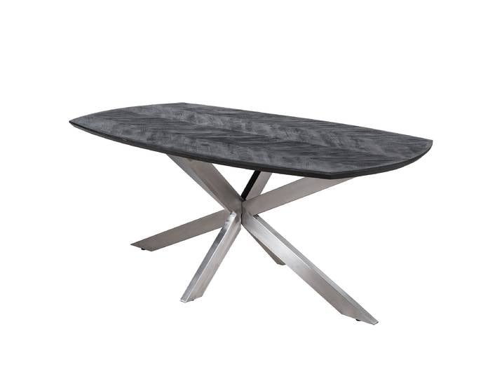 Esstisch AIGOR Typ A 220 x 76 x 110cm Schwarz