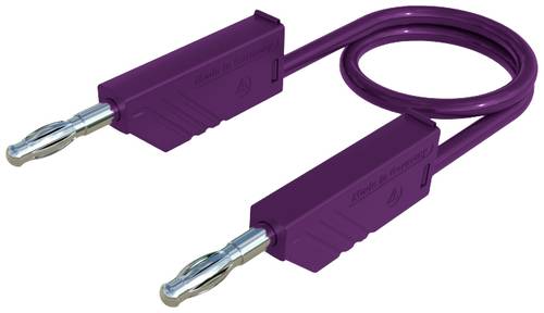 Hirschmann Test & Measurement MLN 50/2,5 VI Messleitung Lamellenstecker 4mm Lamellenstecker 4mm 0.50m Violett 1St.