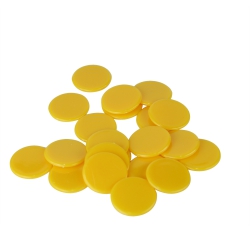 Spielsteine Spielchips - 25 mm - gelb 259667