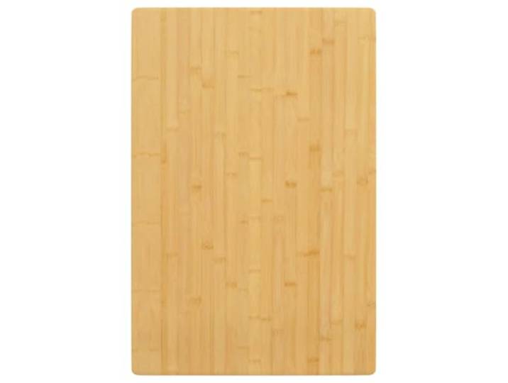 fsahslih Tischplatte 60x100x4 cm Bambusplatte für Couchtisch Bartisch Vielseitig einsetzbare Platte aus lackiertem Bambus mit abgerundeten Kanten für Wohnzimmer, Essbereich oder Gastronomie.