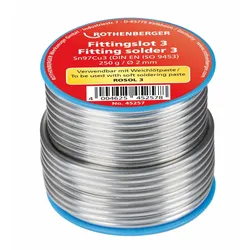 ROTHENBERGER Fittingslot 3, 2mm, 250g, Spule - 45257