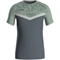 Jako T-Shirt Iconic - anthra light/mintgrün/soft grey - 34