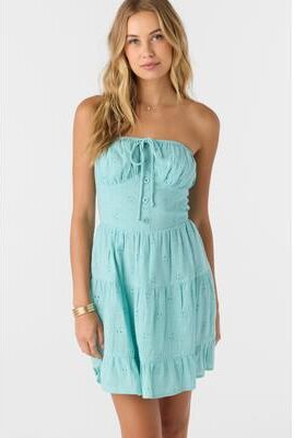 O'Neill s Naya Short Dress in Nile Blue, Size Large