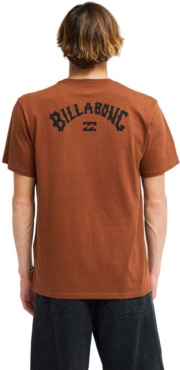 T-Shirt BILLABONG "Arch Wave", Herren, Gr. S, braun (tortoise shell), Obermaterial: 100% Baumwolle., Shirts T-Shirt tortoise shell S