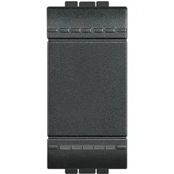 Legrand L4005N-EU Living Light Taster mit Schraubklemmen, 1-modulig, Farbe: Anthrazit L4005NEU