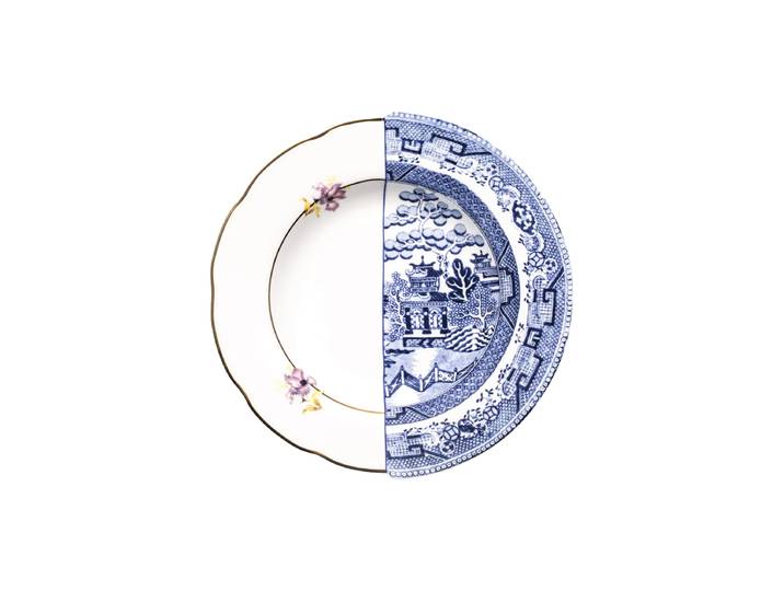 Design Suppen- & Pastateller „Hybrid Fillide“ aus Porzellan Multicolor Seletti