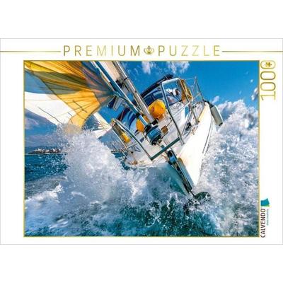 CALVENDO Puzzle Weite, Wind und Wasser - die Essenz des Segelns | 1000 Teile Lege-Größe 64x48cm Foto-Puzzle für glückliche Stunden, von , Calvendo