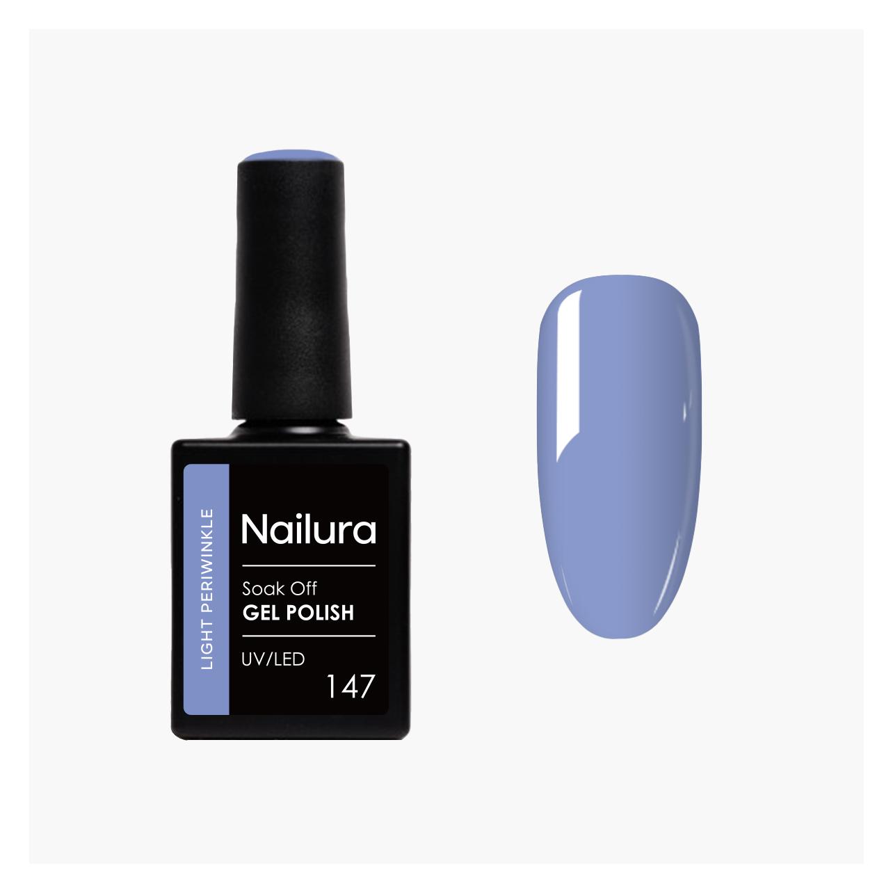 Nailura - Gel Polish 147 - Light Periwinkle - 10 ml (Light Periwinkle) (70166)