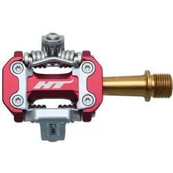 Pedale M2 CNC Titanium / 260 (Paar) g / rot
