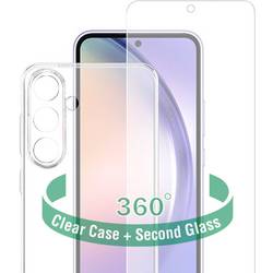 4Smarts 360° Starter Set Hülle + Schutzglas Set Samsung Galaxy A55 Transparent 541026