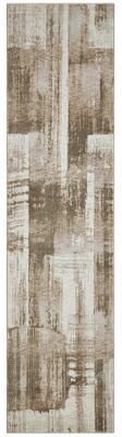 KALATY Monarch Taupe Brushstroke Area Rug