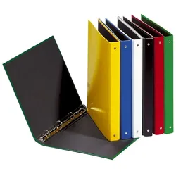 Pagna® 20405-03 Ringbuch Basic Colours - A5, 4-Ring, Ring-Ø 25mm, rot
