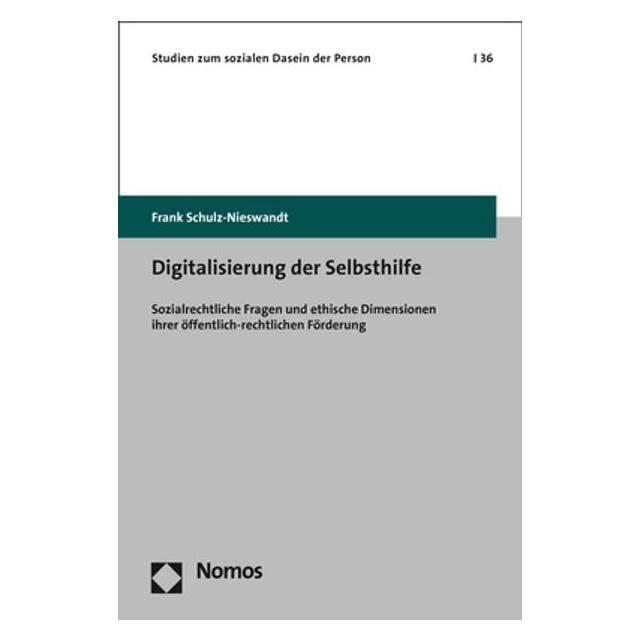 Nomos Digitalisierung der Selbsthilfe (Deutsch, Softcover, Frank Schulz-Nieswandt) (35190043)