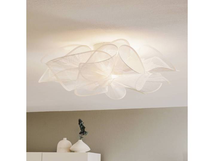 Slamp Designer Deckenleuchte La Belle Étoile, dimmbar, weiß / opal, für Wohn- / Esszimmer, Kunststoff, Design