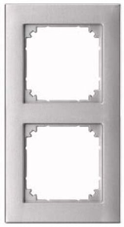 Merten Cadre 2f. alu encastrement affleurant 488260 (488260)