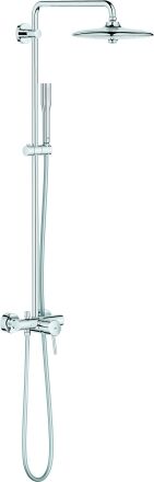Grohe Euphoria système de douche 23061003 raccord apparent, montage mural, chromé