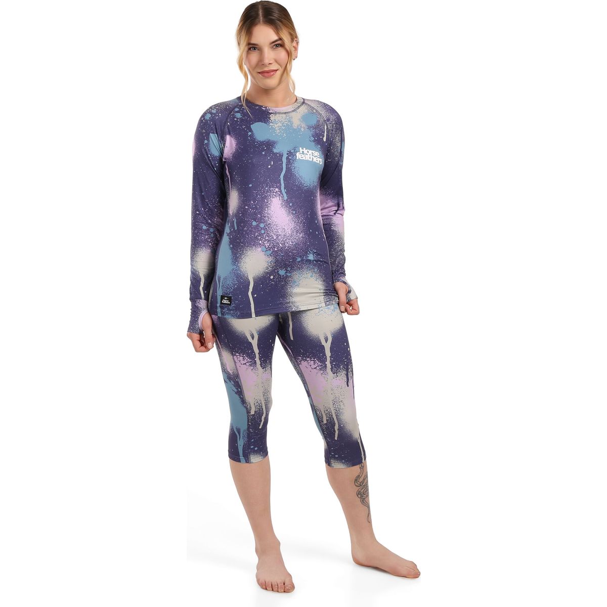 Horsefeathers Mirra TOP lila spray M SW927J-lila spray-M