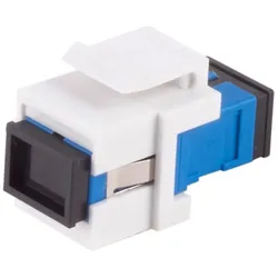 LWL-Keystone Verbinder Simplex SC-SC UPC blau