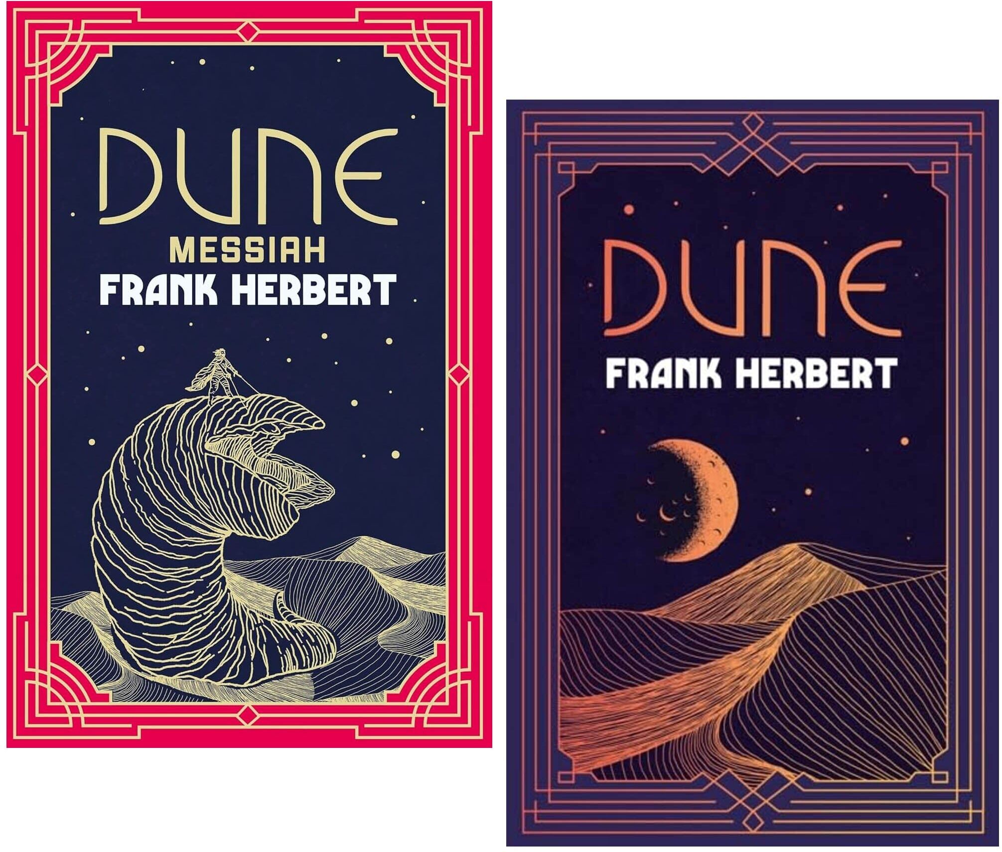 Dune and Dune Messiah Collectors Editions 2 Books Set By Frank Herbert - Fiction - Hardback Hachette