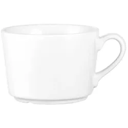 6 x Kaffeeobertasse HEIKE, Inhalt: 0,20 ltr., weiss, ohne Untertasse, Caterado Porzellan.