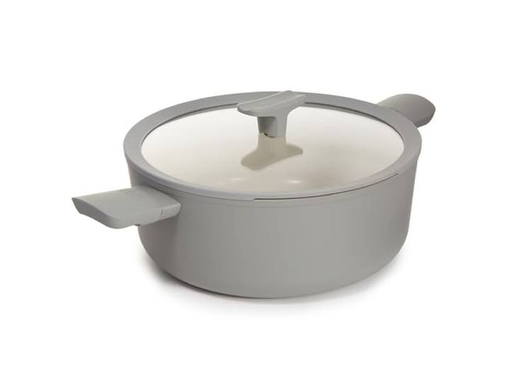 Berghoff Leo Balance großer Kochtopf (28cm) - Topf induktion - Suppentopf mit Deckel - Topf groß - Non Stick Pot - Moonmist