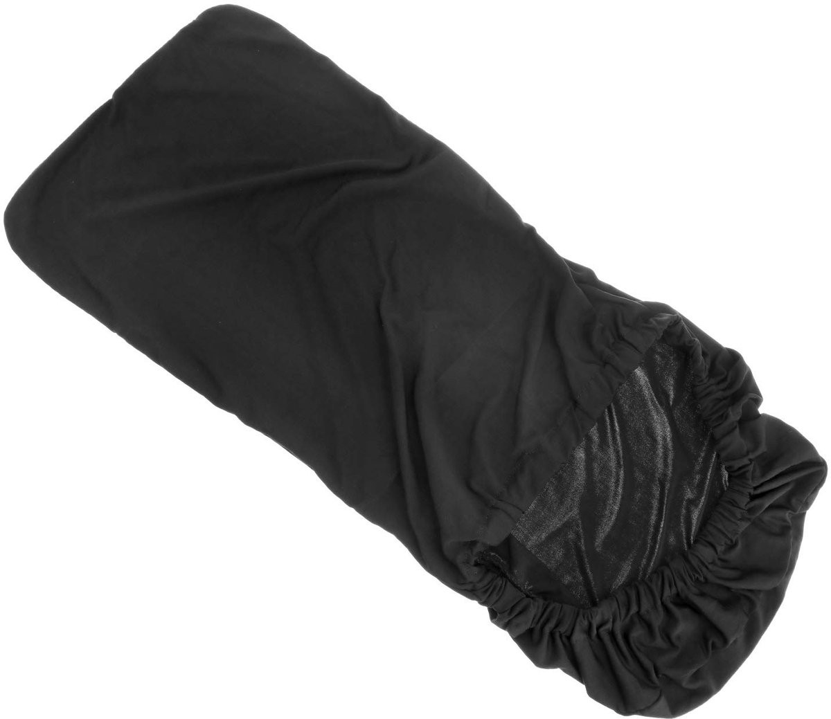 Zwarte afneembare spandex stoelhoes van stretch lycra voor eetkamerstoelen