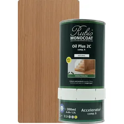 Rubio Monocoat Set Oil Plus 2C Natural 1300ml (A+B) - 1300ml [52m2]