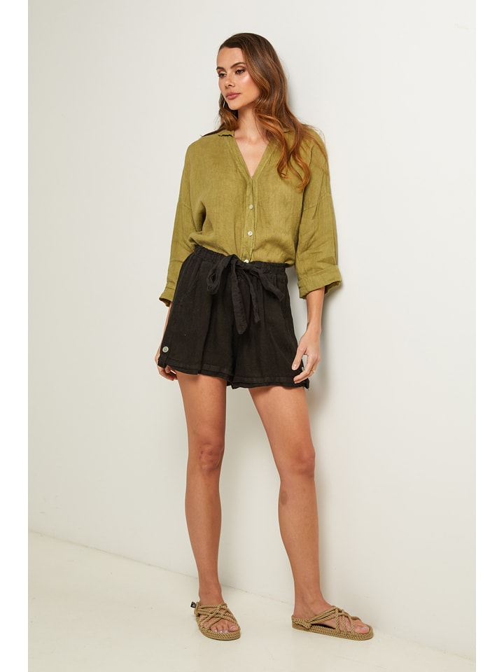 Fleur de Lin Shorts in Schwarz - M