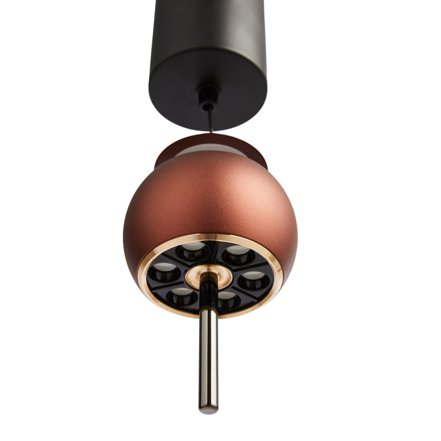 LOOM Design LED-Pendelleuchte PARACHUTE Braun (Coffee) 817-001 5712802225547