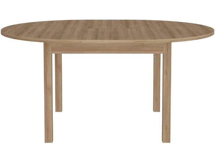 Esstisch FORTE Attention , braun (rivera eiche, rivera eiche, rivera eiche), B:130cm H:78,1cm T:130cm, Tische, Esstisch, Esstisch, rund, ausziehbar, Einlegeplatte innenliegend