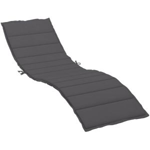vidaXL Auflage 314188, aus Oxford-Gewebe, für Sonnenliegen, 200 x 50 cm, anthrazit