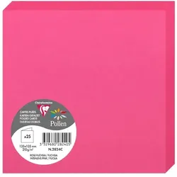 Pollen 250x Doppelkarte Pollen 135x135mm 210g - Fuchsienrosa 2824C