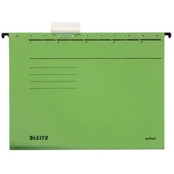 Hängemappe ALPHA, A4, grün, seitlich offen, Karton: 275g