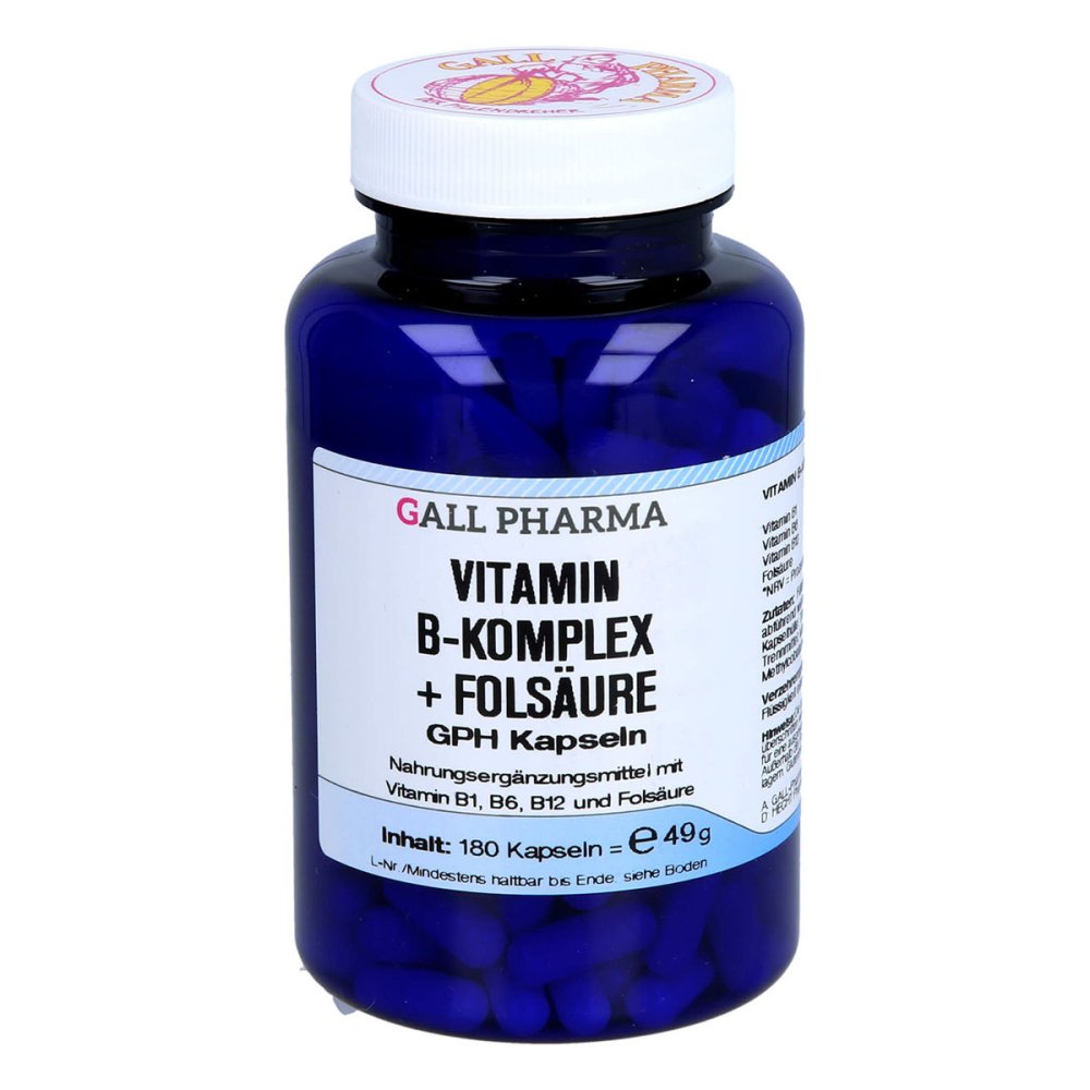 Hecht-Pharma GmbH Vitamin B Komplex+folsäure Gph Kapseln 04722581