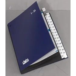 dots Pultordner DIN A4 32 Taben blau