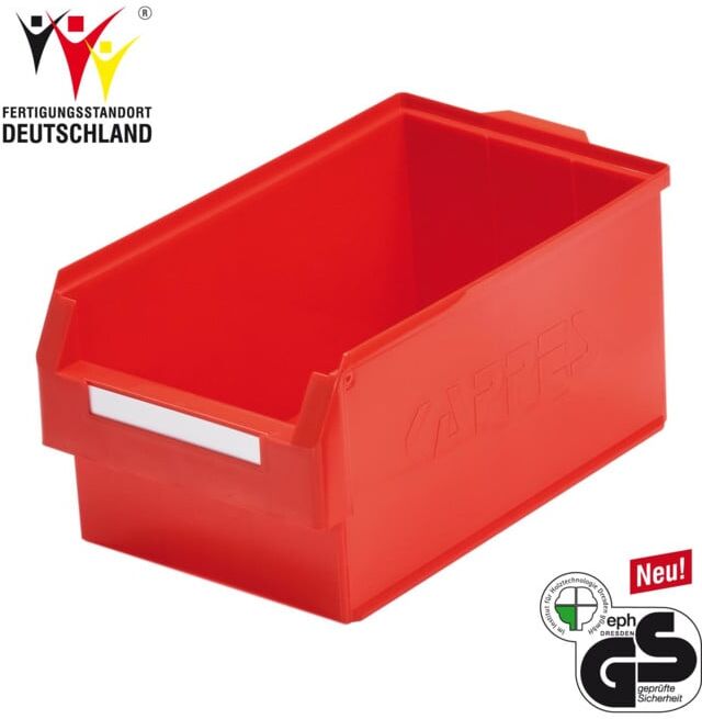Kappes Lagersichtkasten RasterPlan Gr. 1 rot (6001.00.0151)