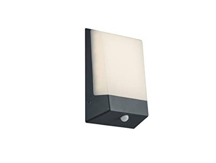 Trio Leuchten LED Außenwandleuchte mit Dämmerungssensor KASAI für Hausnummern aus Aluminium in Anthrazit, IP54