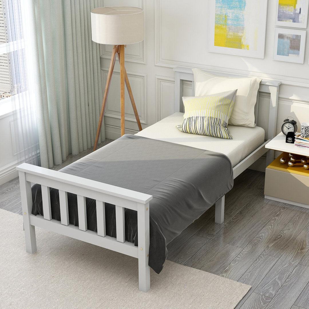 Rosalind Wheeler Solid Wood Bed Single (3')