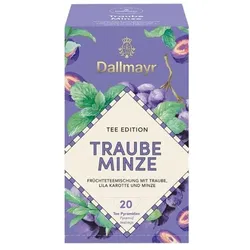 Dallmayr Früchtetee »Traube Minze« 20 Pyramidenbeutel grün