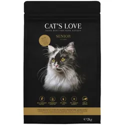Cat's Love Senior Ente Katzentrockenfutter 2x2 Kilogramm