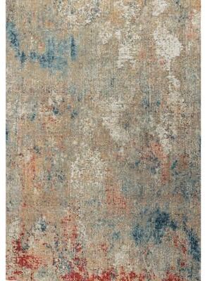 MDA Rugs Trellis Beige Multicolor Abstract Indoor/Outdoor Rug
