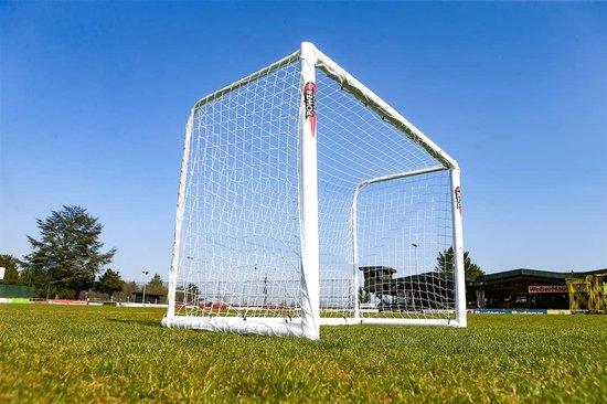 Fußballtor - Trainingsziel - Für den Einsatz im Freien - Hergestellt in Deutschland - 240 x 180 cm - Schwarz